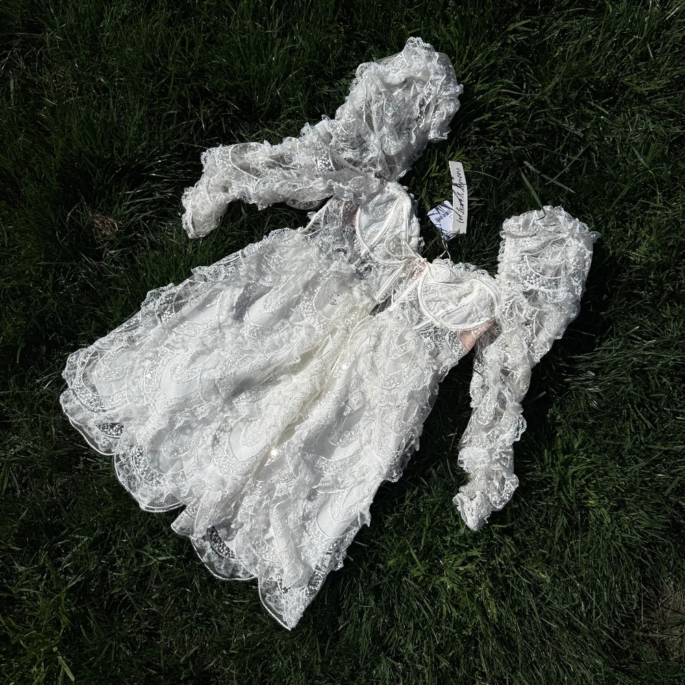 For Love and Lemons White Sequin Dress
